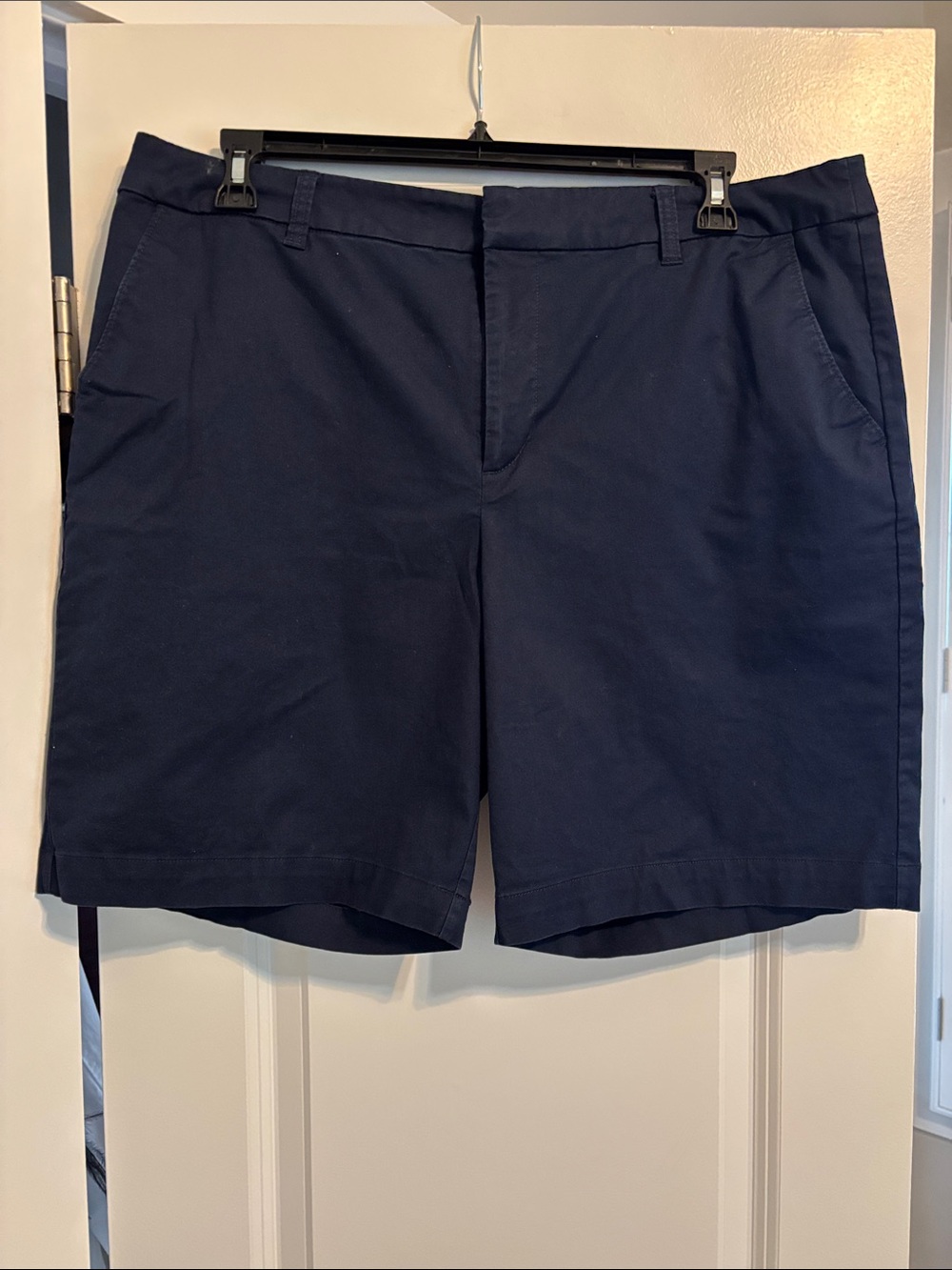 Navy Stretch Chino Shorts